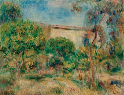 Landschaft, das Haus von der Farm aus gesehen von Pierre Auguste Renoir